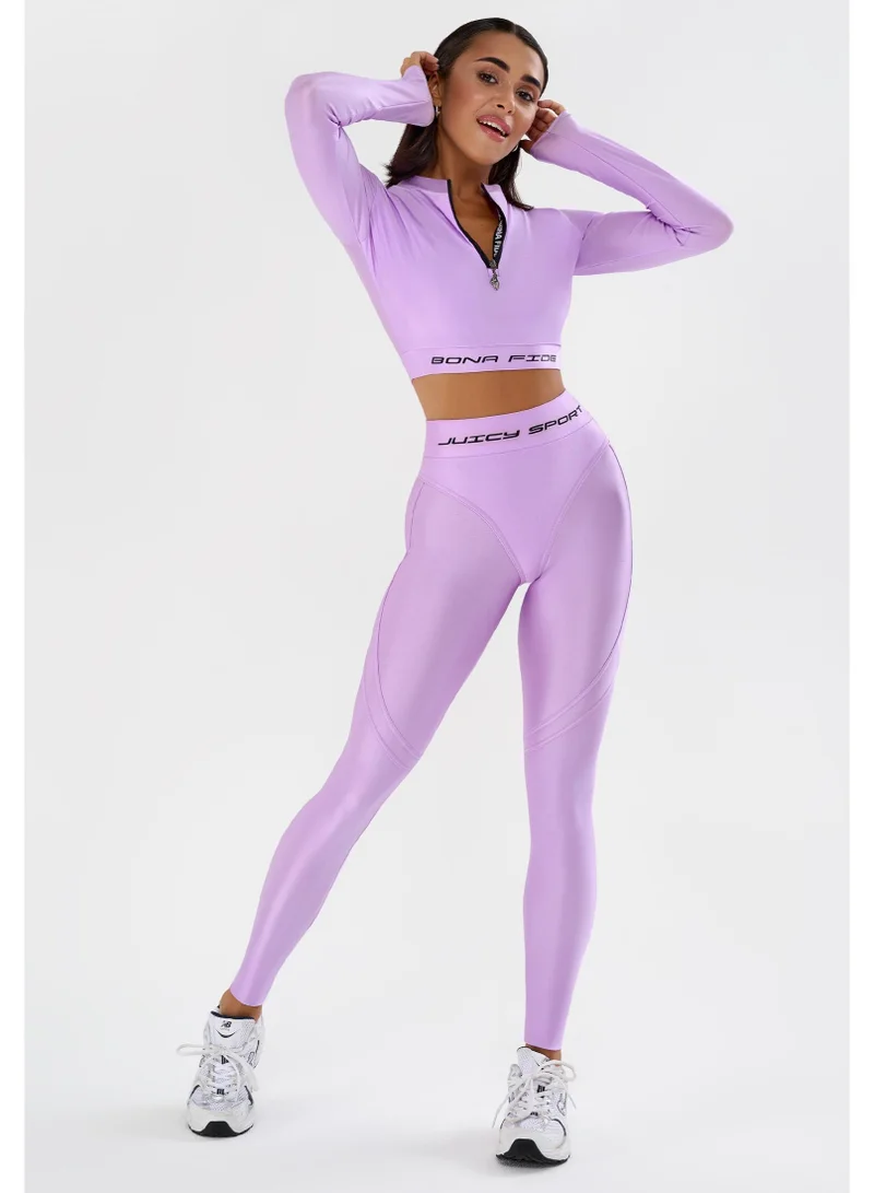Bona Fide Rashguard Juicy Lilac Rashguard Juicy Crop Gym Top for Women for Women | Best Price UAE