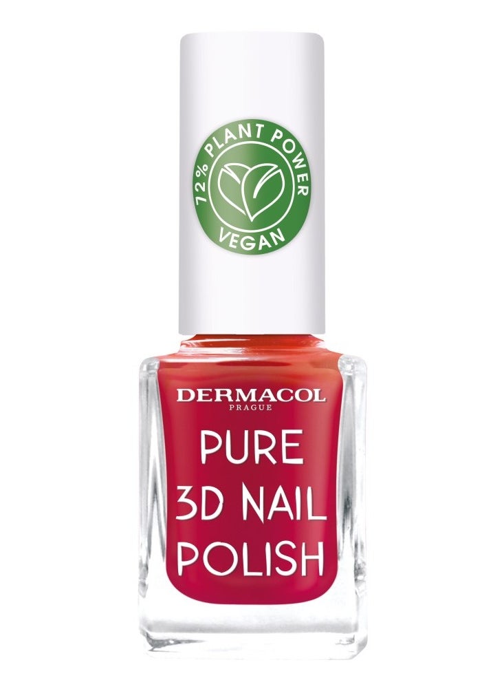 Dermacol Pure 3D Nail Polish Poppy Red 