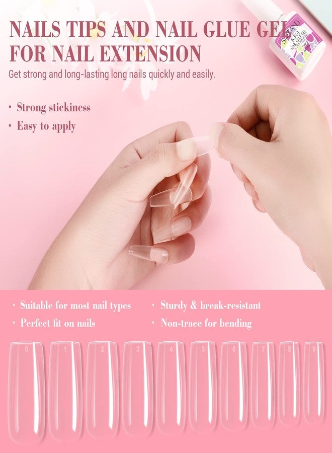 SAVILAND Essentials Acrylic Nail Kit with Drill: Professional Nails Kit Acrylic Set with Everything U V Light Gel Polish Nail Glue Tips Nail Art Supplies for DIY Home Salon - Image 5