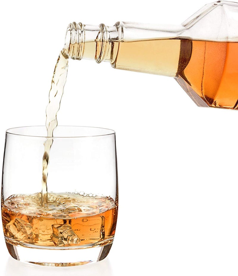 BRUSHFINCH Fashioned Whiskey Glass Heavy Base Rocks Barware Glasses for Scotch Mixed Drinks Wine Bourbon Juice Water and Cocktail Drinks 290 Ml Set of 6 Clear - Image 4