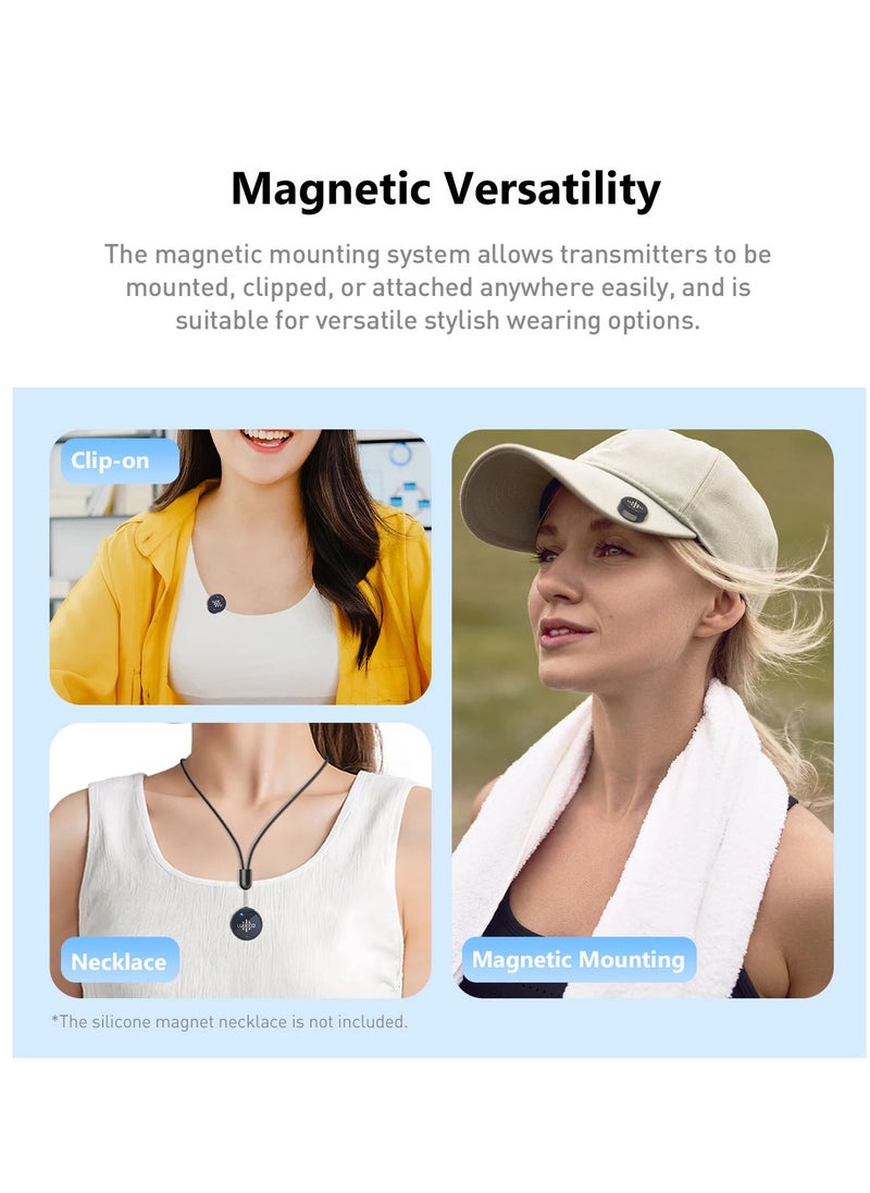 LUUCCO - LUUCCO AirWave K2 2-Person Wireless Lavalier Microphone for Camera Only with Charging Case Lapel Mic for Vlog Interview Live Streaming - Image 1
