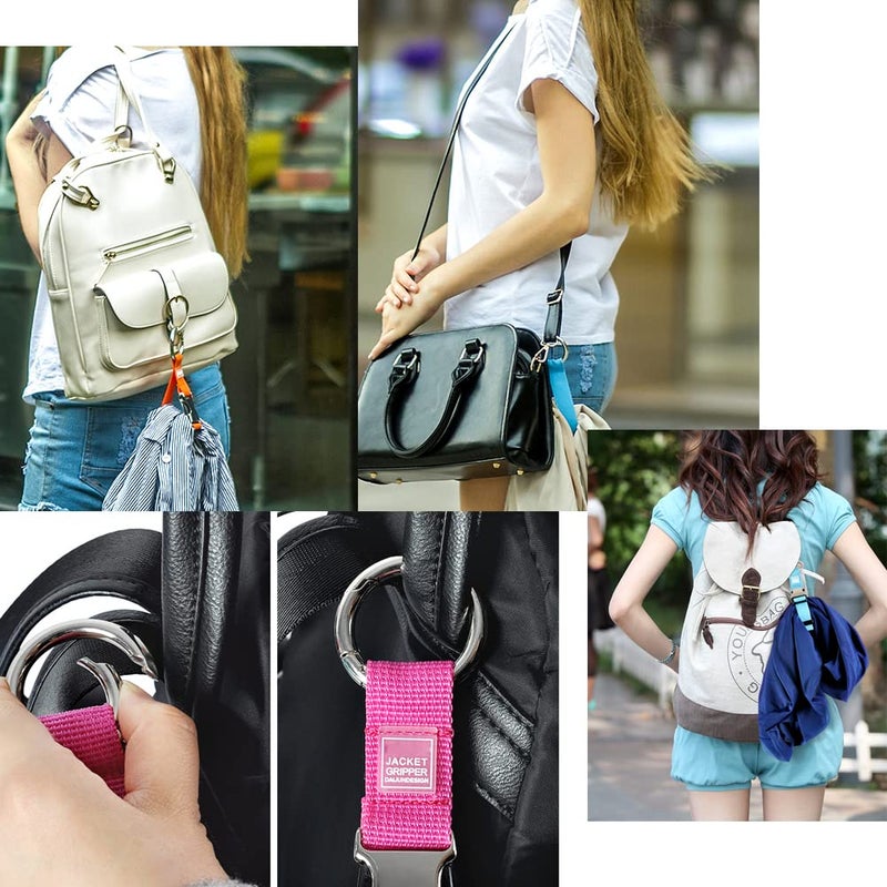 WESTONETEK Add-A-Bag Luggage Strap Jacket Gripper, Luggage Straps Baggage Suitcase Belts Travel Accessories - Make Your Hands Free, Easy to Carry Your Extra Bags, (1x Black+1x Grey)  - Image 4