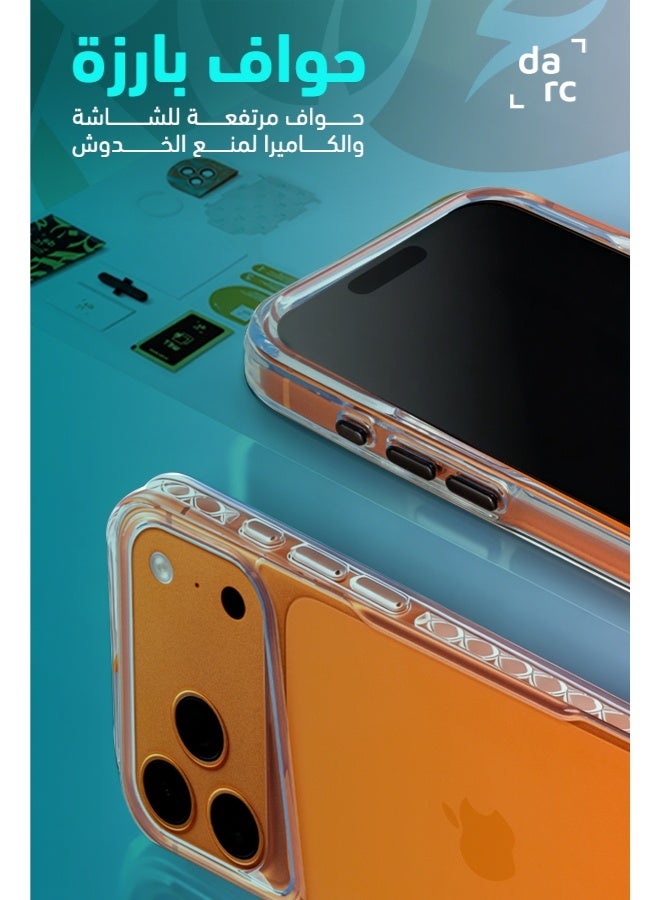 دارك مجموعة حماية متكاملة 5 في 1 للايفون 17 اير كفر + حماية الشاشة ضد الكسر + حماية العدسات + حماية خلفية حرارية - Image 2