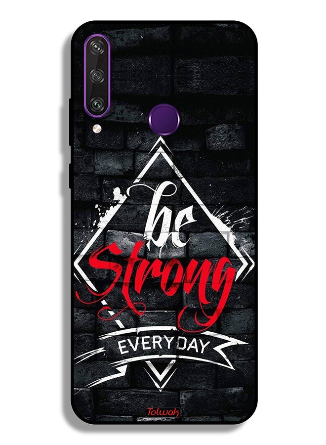 Tolwak Huawei Y6p Protective Case Cover Be Strong Every Day - Image 2