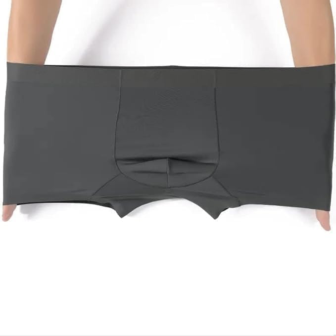 TPJ Mart (Pack of 2 Anti-Bacterial Micromodal Solid Underwear for Men – Breathable Sweatproof Airsoft Trunks, Multicolour (Size L) - Image 3