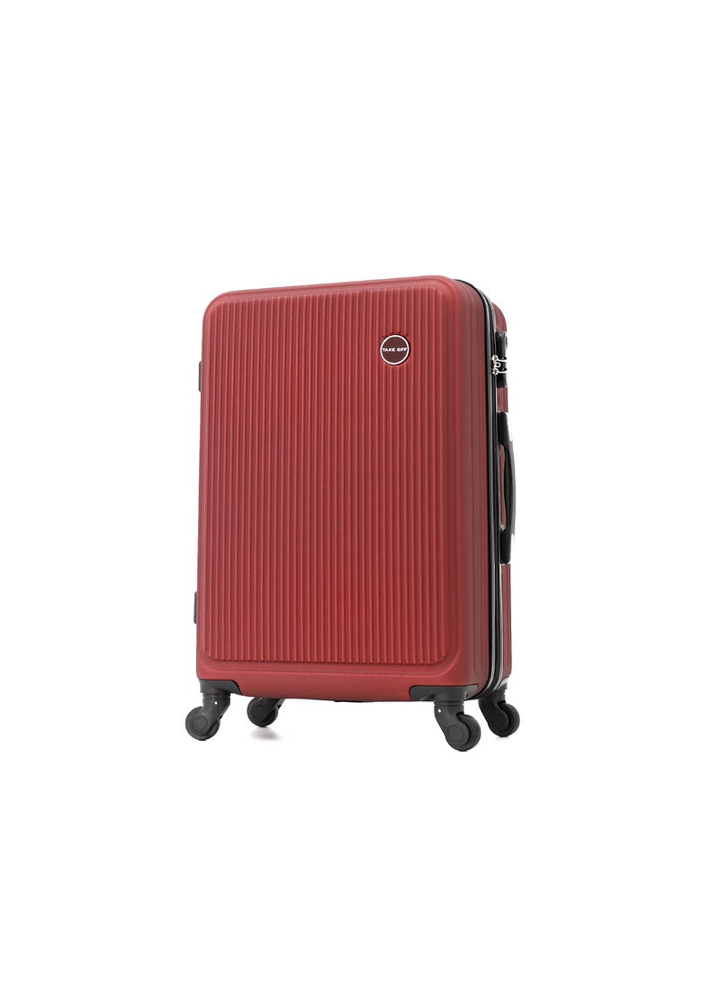 TAKEOFF Hardside Luggage Trolley Bag 3 Pieces set,Maroon (S-20,M-24,L-28 Inch) - Image 2