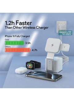 Wireless Charger,4 in 1 Charging Station,Fast Wireless Charger(20W PD Adapter) With Blue-Tooth Speaker for All iPhone Series, for iWatch's and Earbuds Charger Stand - pzsku/Z06BCD1AB9B1DC6FD8DABZ/45/_/1721344358/d4504b90-6d34-4217-953d-257410dbe86b