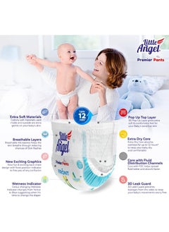Little Angel Little Angel Premier Baby Diaper Pants (4 x 28 Pcs) - New Born (112 Pieces)  - Image 4
