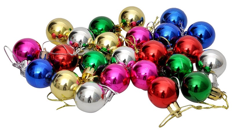 Evisha 3 Feet Long Artificial Christmas Tree 2 Santa Caps and 6 Red Santa 12 Multi Balls 12 Drum 12 Candy 12 Gift 54 Pcs Hanging XMass Christmas Decoration - Image 5