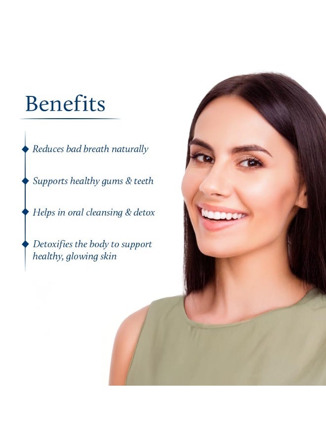 Blue Nectar Cinnamon  Kavala Oil | Mouth Pulling Oil for Kavala Gandusha Oral Hygiene Ritual | Ayurvedic Mouth Wash Liquid for Bad Breath Remover, Oral Care & Gum Care Support (9 Herbs, 100ml) - Image 2
