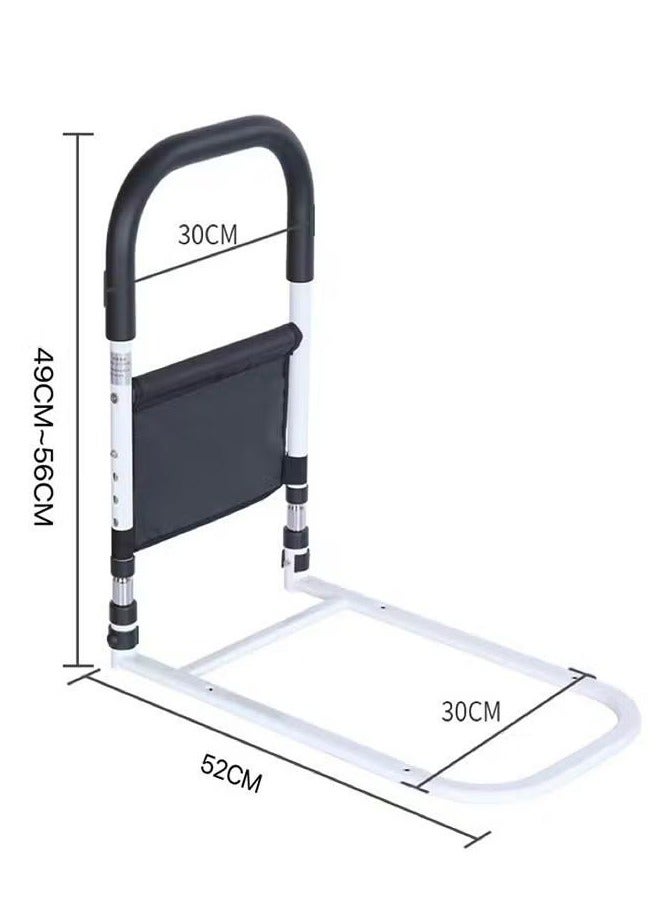 XiuWoo Bed Rails for Elderly Adults Safety with Adjustable Heights and Storage Pocket Assist Support Side Railings for Seniors Citizens Bed Cane Medical Bed Guard Bed Handles - Image 2