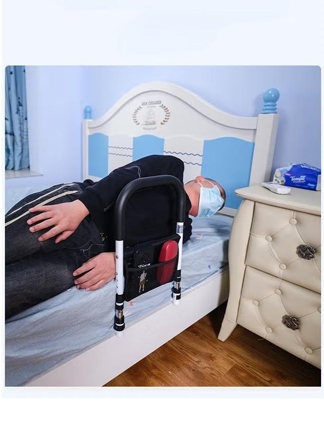 XiuWoo Bed Rails for Elderly Adults Safety with Adjustable Heights and Storage Pocket Assist Support Side Railings for Seniors Citizens Bed Cane Medical Bed Guard Bed Handles - Image 3