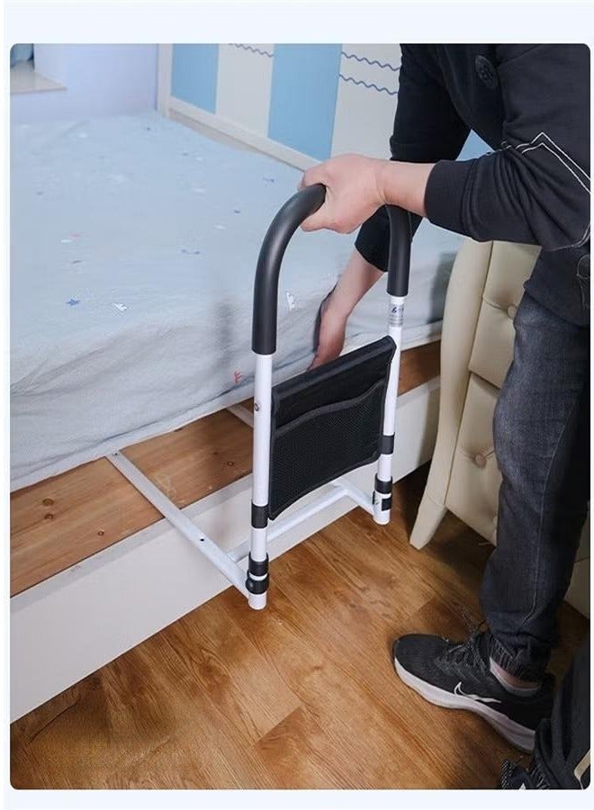XiuWoo Bed Rails for Elderly Adults Safety with Adjustable Heights and Storage Pocket Assist Support Side Railings for Seniors Citizens Bed Cane Medical Bed Guard Bed Handles - Image 4