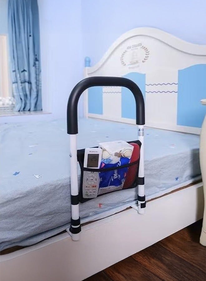 XiuWoo Bed Rails for Elderly Adults Safety with Adjustable Heights and Storage Pocket Assist Support Side Railings for Seniors Citizens Bed Cane Medical Bed Guard Bed Handles - Image 1