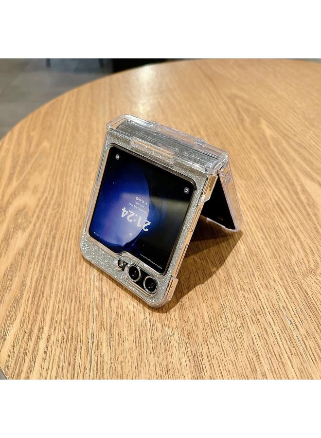 S-TOP Case For Samsung Galaxy Z Flip5 5G Skin Feel PC Flash Paper Shockproof Phone Case - Image 3