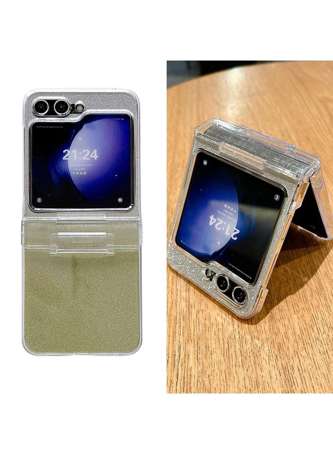 S-TOP Case For Samsung Galaxy Z Flip5 5G Skin Feel PC Flash Paper Shockproof Phone Case - Image 2