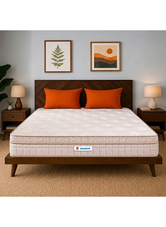 Sleepwell Pro Fitrest Classic Mattress | Enhanced Back Support with Acuprofile Technology | Plush Quilted Comfort | PU Foam | 20 cm Ergonomic Mattress | 200x120x20 - Image 1