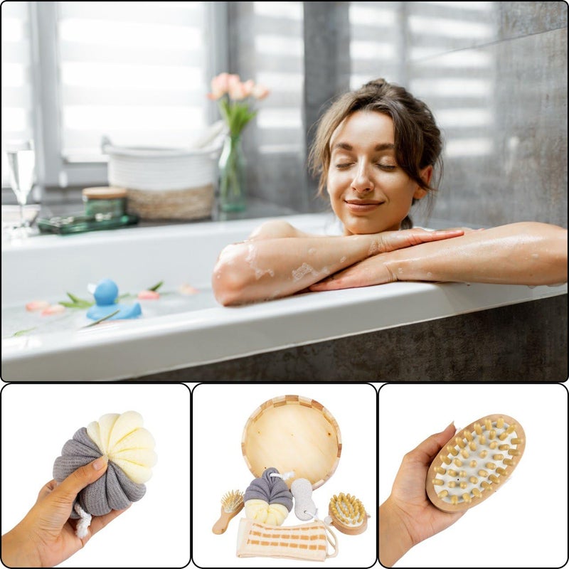ONPRIX Onprix 1 Set RoundShaped Luxury Bath Spa Gift Set Relaxation Ultimate Pampering Experience Stylish Complete SelfCare Kit for a Luxurious Bathroom Set  - Image 4