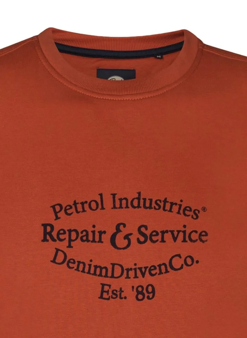 Petrol Industries 2121-Warm Chili Men Sweater Round Neck Print for Men | Best Price UAE