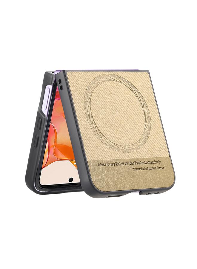 إيروريكس جراب لهاتف Motorola Razr 40 Ultra مصنوع من قماش قطني وجلد وغطاء خلفي مغناطيسي للهاتف - Image 3