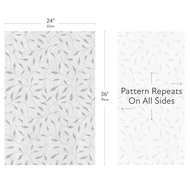 Artscape Etched Leaf | Decorative Privacy Window Film with Textured Glass Pattern | Non-Adhesive & UV Protection | Easy to Apply & Removable | 24 x 36 Inches | Made in USA - Image 4