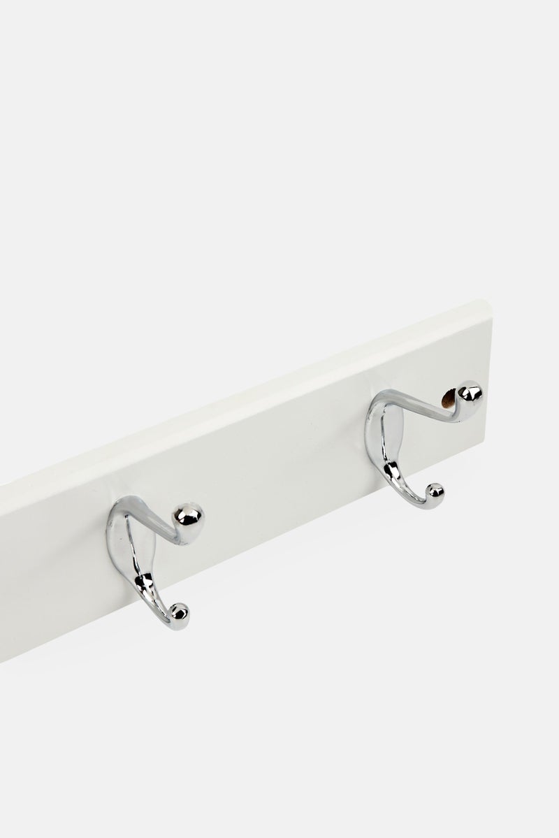 Farberware 4 Piece Stainless Steel Wall Hooks, Silver - Image 3