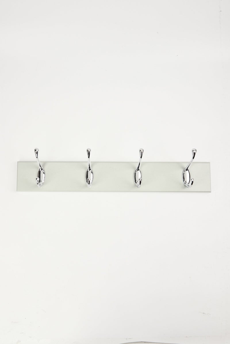 Farberware 4 Piece Stainless Steel Wall Hooks, Silver - Image 1