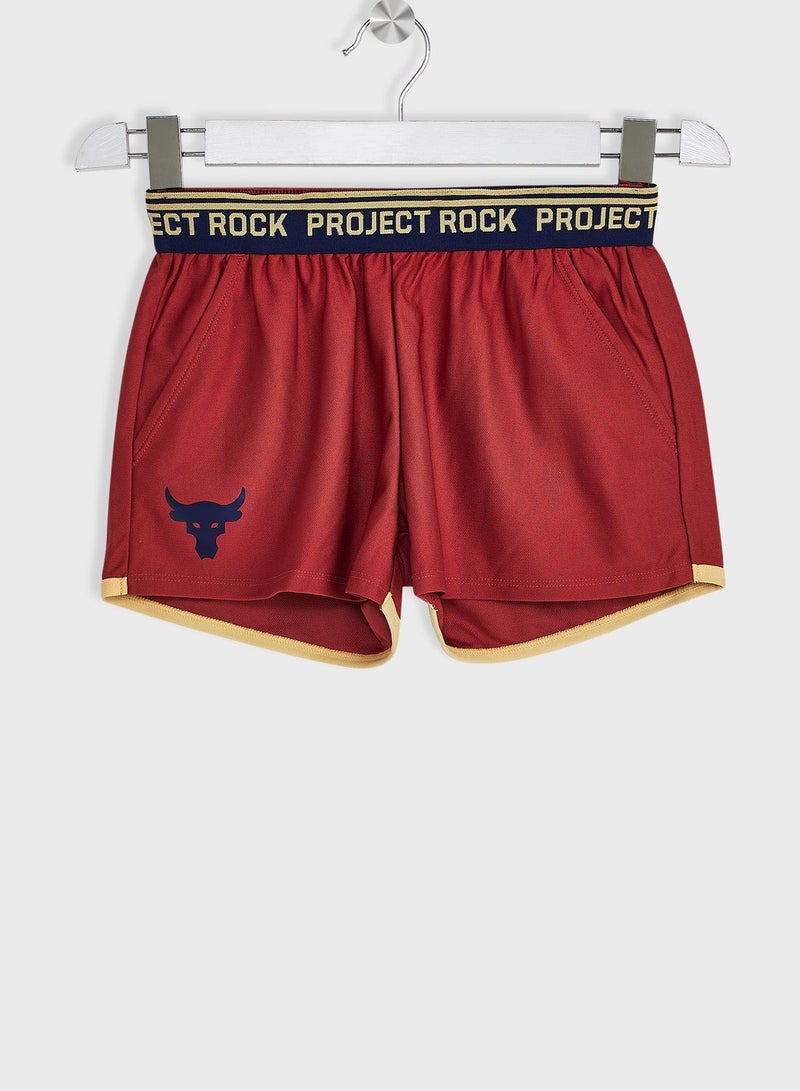 UNDER ARMOUR Youth Project Rock Play Up Shorts - Image 1