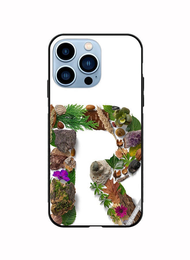 VR CREATIVE Protective Case Cover For Apple iPhone 13 Pro Alphabet R Design Multicolour  - Image 1