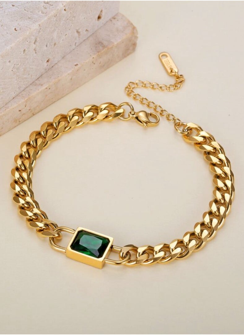 JewelryPalace 18k Gold Plated Stainless Steel Bracelet For Women  - Image 1