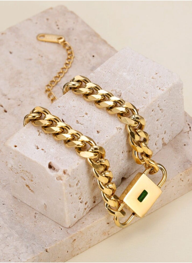 JewelryPalace 18k Gold Plated Stainless Steel Bracelet For Women  - Image 3