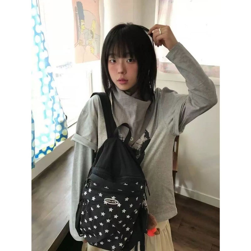 2026 Star Pattern Lightweight Foldable Casual Backpack - Image 5