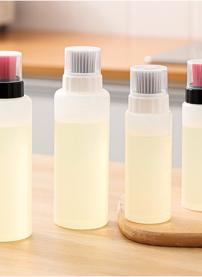 Oil Bottle with Silicone Brush, Outdoor Portable Barbecue Food Grade Oil Bottlefor Cooking BBQ Kitchen