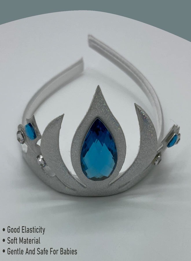 SYGA Elsa Flame Children Girl Baby Crown Headband, Baby Photo Shoots, Full Moon For 1 Year Old Baby Crown Head Hair Accessories (Silver) - Image 4