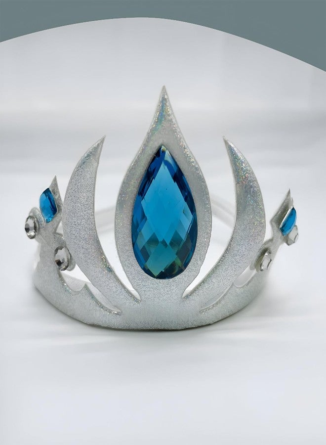 SYGA Elsa Flame Children Girl Baby Crown Headband, Baby Photo Shoots, Full Moon For 1 Year Old Baby Crown Head Hair Accessories (Silver) - Image 3