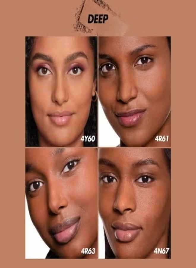 ميك اب فور ايفر ميك أب فور إيفر إتش دي سكين مات فيلفيت بودرة أساس وبودرة تثبيت غير لامعة ١١ غرام - لون ٤Y٦٠ لوزي دافئ - درجات لون البشرة من السمرة إلى الداكنة مع تدرجات صفراء - Image 4