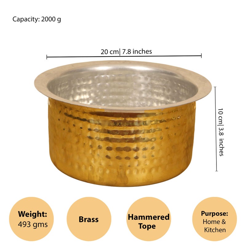 Putrika مطحنة نحاسية مطروقة فادي شاتي مع طلاء تين | توبي | أدوات المطبخ | أواني الطهي | نحاس باتيرام | باتيلاس | تابلي | بيطال | سارفا ساتي | مجموعة باجوني - مطحنة فادي شاتي (الحجم 4) - Image 5
