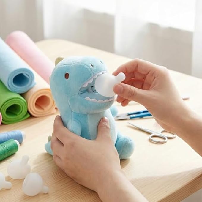 Veemoon Press Bubble Insert for Crochet, 20pcs Squeeze Stress Ball 2.4 Inch Silicone Making Prop Doll Making Accessory Insert Bubble Replacement Doll Supplies Squeeze Props - Image 2