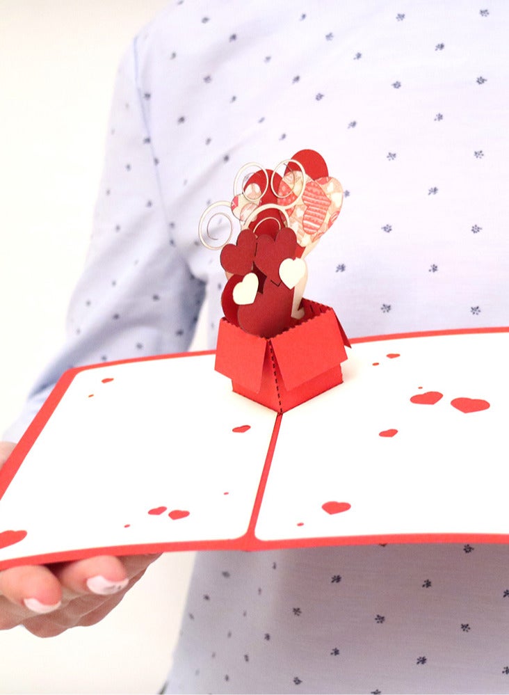Wow Cards Heartwarming Greeting Card With Hearts in a Box - Image 1