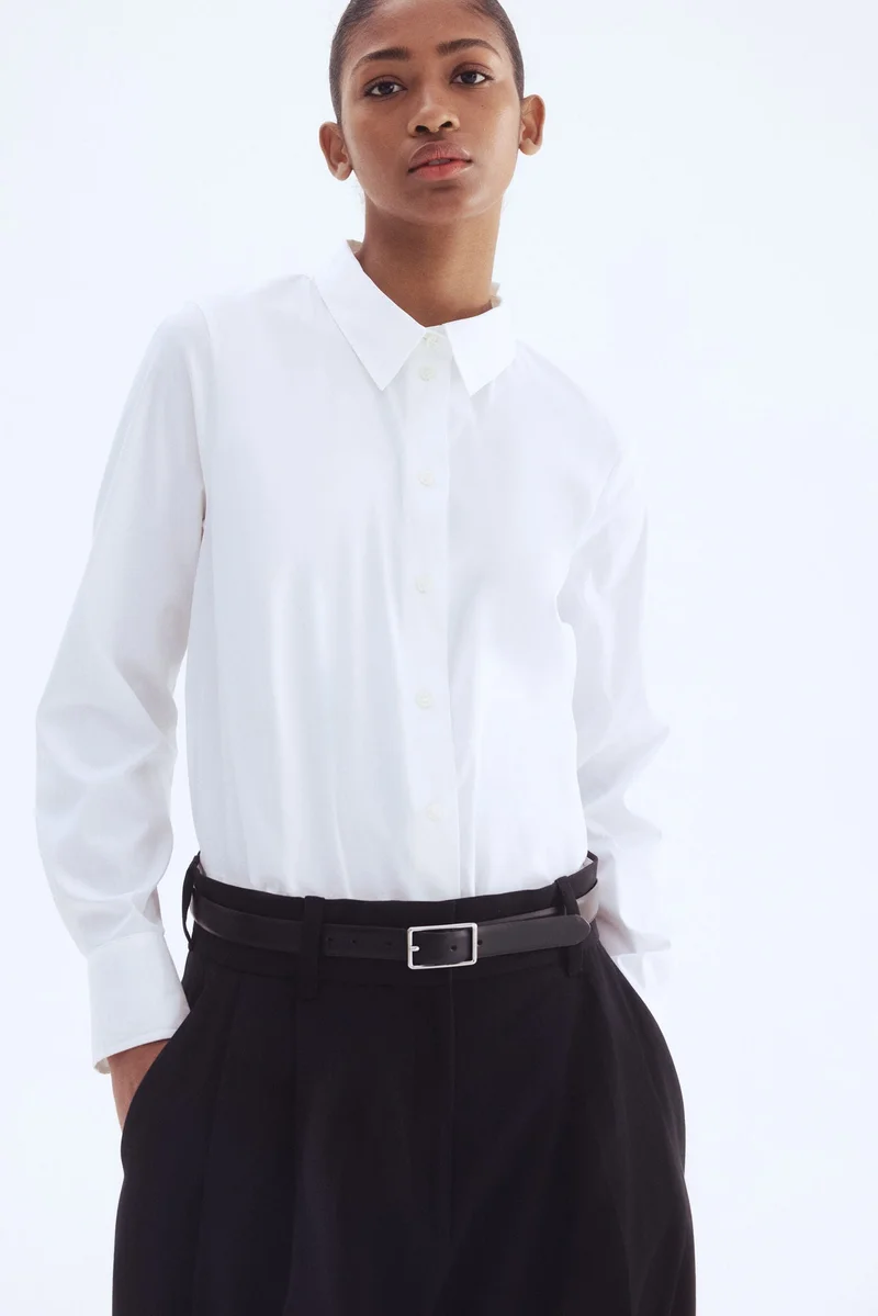 اتش اند ام قميص قطني مخلوط