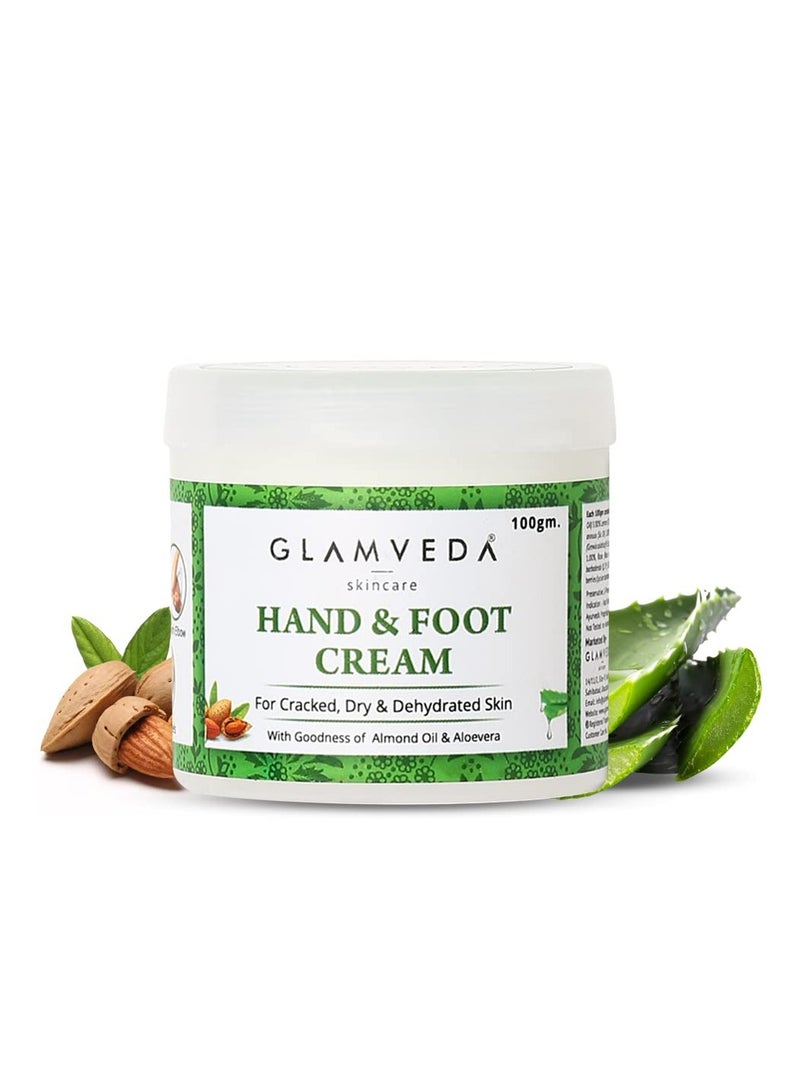 جلامفيدا كريم جلامفيدا الأيورفيدي لتشققات اليدين والقدمين، ١٠٠ غرام، للبشرة الجافة والخشنة والمتشققة، خالٍ من البارابين | زيت اللوز، الصبار، وزبدة المانجو | يرطب بعمق ويصلح البشرة. - Image 1