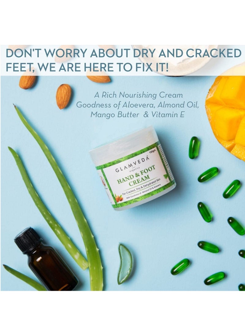 جلامفيدا كريم جلامفيدا الأيورفيدي لتشققات اليدين والقدمين، ١٠٠ غرام، للبشرة الجافة والخشنة والمتشققة، خالٍ من البارابين | زيت اللوز، الصبار، وزبدة المانجو | يرطب بعمق ويصلح البشرة. - Image 2