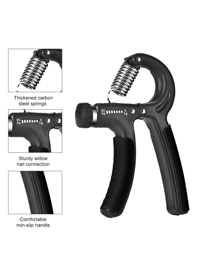 Grip Strength Trainer Adjustable 5-60KG Fitness Finger Trainer Forearm Muscle Exercise Grip Ring Trainer Ball Grip