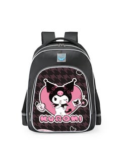 Primary school girls' schoolbag 1-3-6 years old backpack shoulder pad lightweight pink warning strip backpack,B-18-re reflective-medium-labrary-black