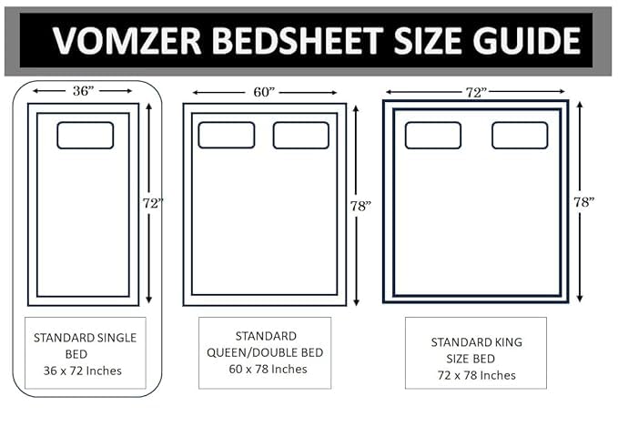 VOMZER 300 TC Elastic Fitted Bedsheets Single Bed with 1 Pillow Cover | Single Bed with All Around Elastic, Size 36 x 72 x 10 Inches Beige - Image 4