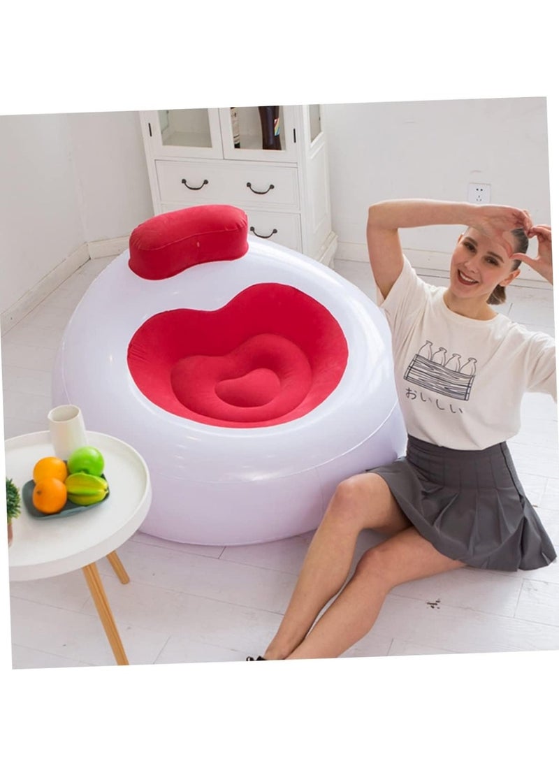 Huitich - Inflatable Lounge Chair with Backrest Red - Image 1