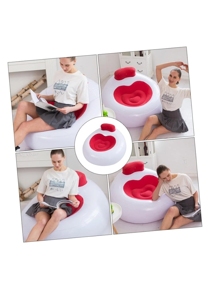Huitich - Inflatable Lounge Chair with Backrest Red - Image 1