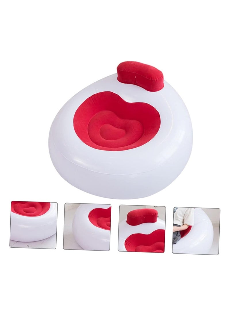 Huitich - Inflatable Lounge Chair with Backrest Red - Image 1
