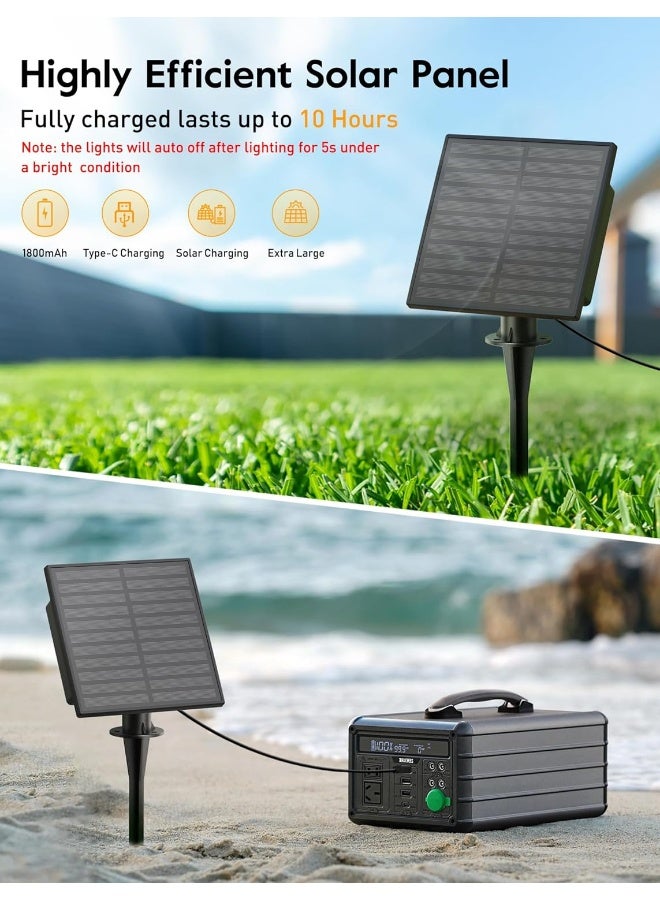 MineTom Solar Lights Outdoor, 38 Ft Commercial Waterproof String Lights, 16 G40 Led Edison Bulbs, Shatterproof Solar Powered Patio Hanging Lights For Outside Backyard Garden Decor  - Image 1