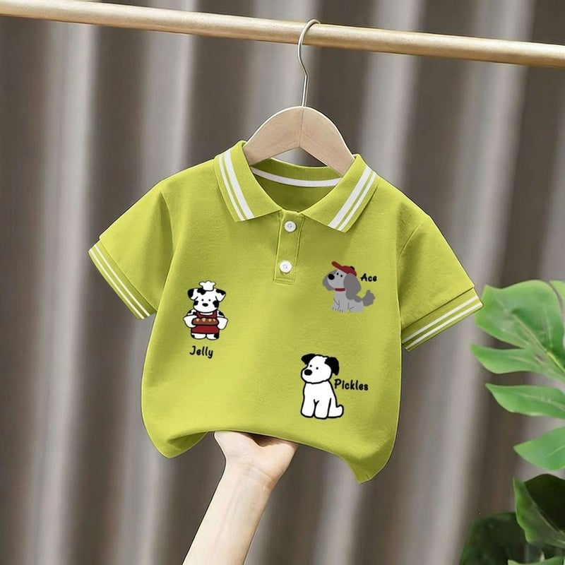 Boys'' Short-Sleeved Shirts, Summer New Style, Children''s Collared Shirts, Thin Boys'' Half-Sleeved Tops, Summer Fashion - Image 1